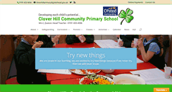 Desktop Screenshot of cloverhillprimary.org