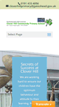 Mobile Screenshot of cloverhillprimary.org